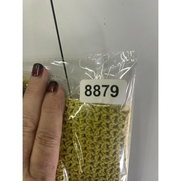 Milk & Honey Womens XS Yellow Crochet Ruffle Peplum Boho Summer Tank Halter Boho - Picture 9 of 9